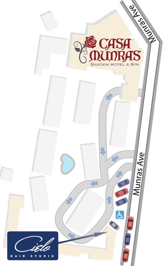 map of Casa Munras Hotel and Spa